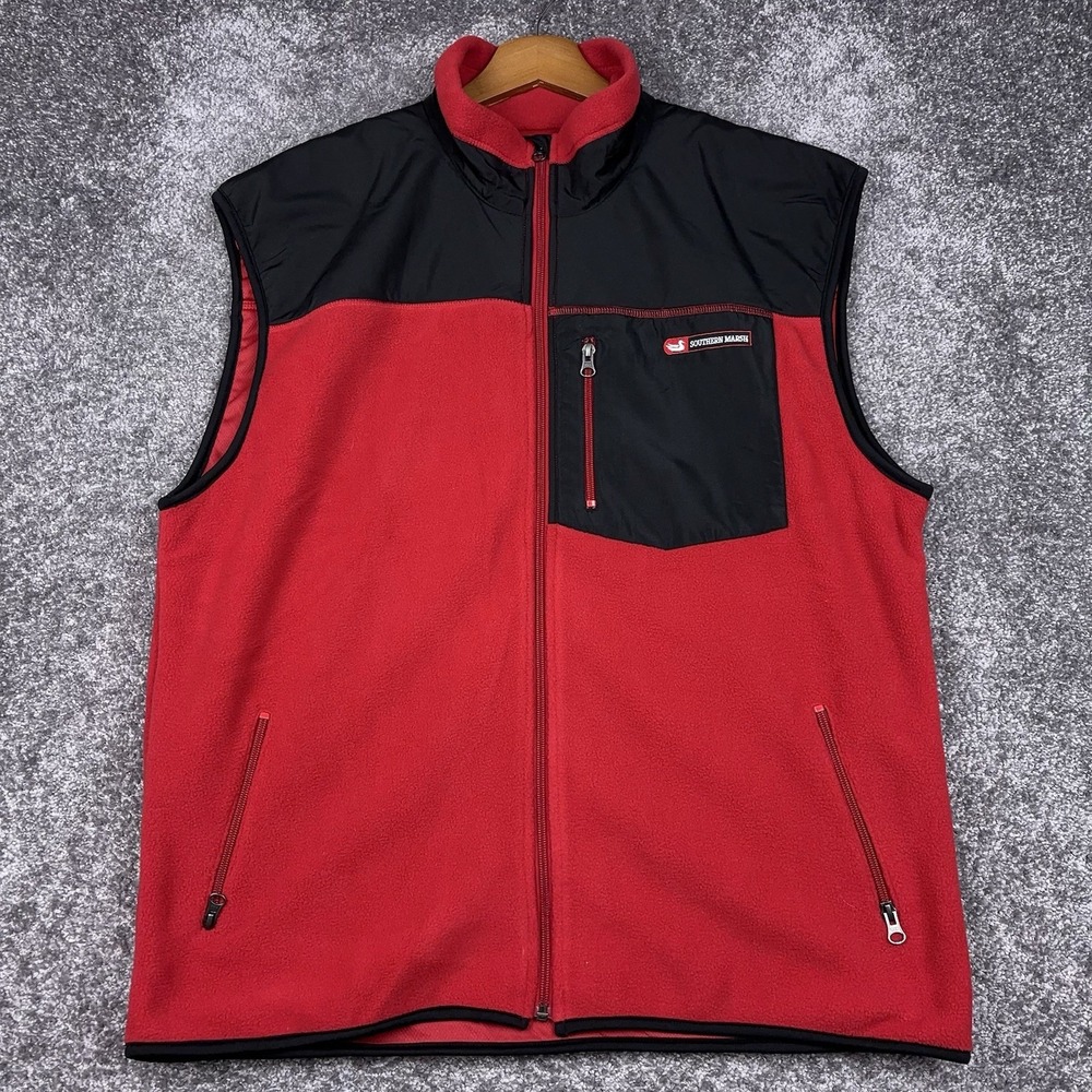 Southern Marsh Fieldtec Vest Men's XL Fleece Outdoor Fishing Hiking Preppy NWT